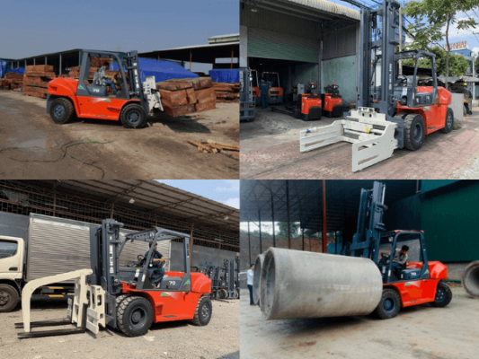 Xe được sử dụng chủ yếu trong các nhà máy và kho xưởng sản xuất có công suất lớn