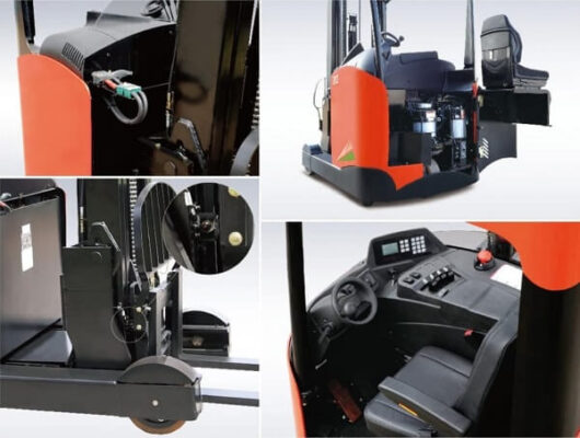 Các bộ phận quan trọng trên xe nâng reach truck ngồi lái Heli