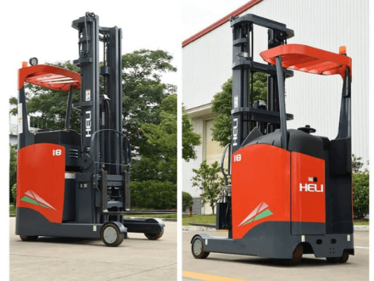 Cấu hình tiêu chuẩn xe nâng reach truck đứng lái 1.8 tấn heli